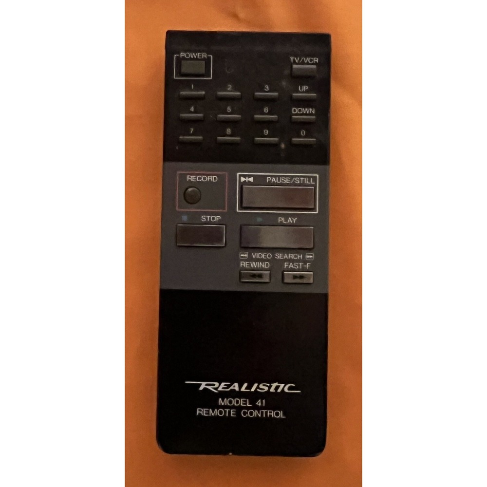 Realistic Model 41 VCR Remote Control RRMCG0163GESA Vintage untested‎